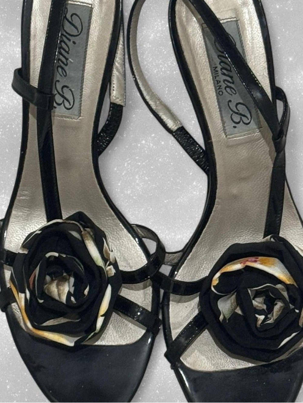 Vintage Silk Flower Heels